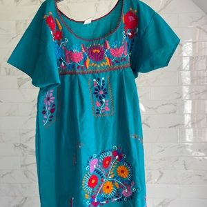 Vintage Mexican smock dress